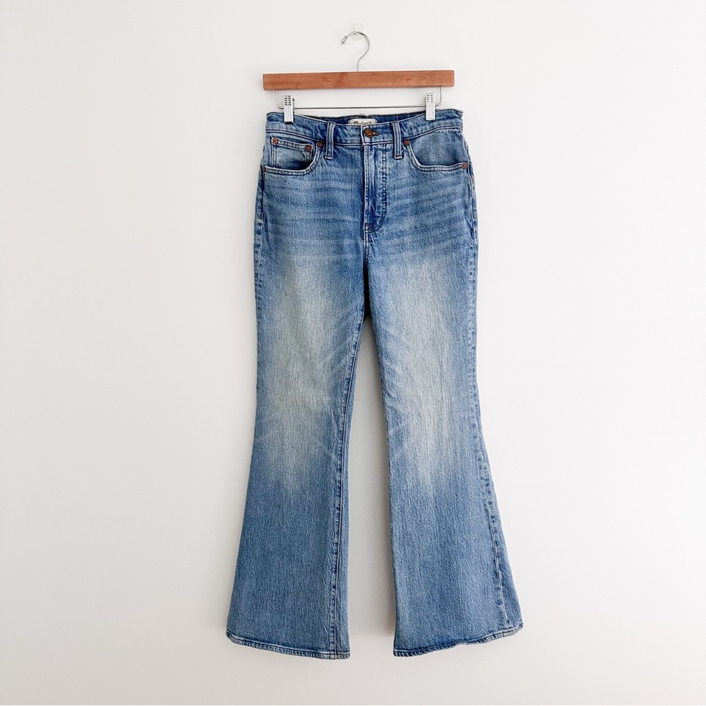 Madewell The Perfect Vintage Flare Leg Jeans | High Rise Medium Wash Denim - Picture 10 of 10